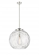 Innovations Lighting 221-1S-PN-G1215-18 - Athens Water Glass - 1 Light - 18 inch - Polished Nickel - Stem Hung - Pendant