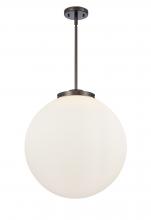 Innovations Lighting 221-3S-OB-G201-18-LED - Beacon - 3 Light - 18 inch - Oil Rubbed Bronze - Cord hung - Pendant