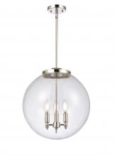 Innovations Lighting 221-3S-PN-G204-16-LED - Beacon - 3 Light - 16 inch - Polished Nickel - Cord hung - Pendant