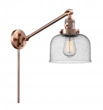 Innovations Lighting 237-AC-G74 - Bell - 1 Light - 8 inch - Antique Copper -Adjustable Swing Arm