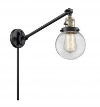 Innovations Lighting 237-BAB-G202-6 - Beacon - 1 Light - 6 inch - Black Antique Brass -Adjustable Swing Arm