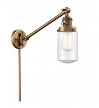 Innovations Lighting 237-BB-G314 - Dover - 1 Light - 5 inch - Brushed Brass - Swing Arm