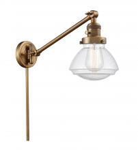 Innovations Lighting 237-BB-G324 - Olean - 1 Light - 9 inch - Brushed Brass - Swing Arm