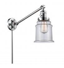 Innovations Lighting 237-PC-G182 - Canton - 1 Light - 8 inch - Polished Chrome - Swing Arm