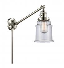Innovations Lighting 237-PN-G182 - Canton - 1 Light - 8 inch - Polished Nickel -Adjustable Swing Arm