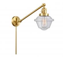 Innovations Lighting 237-SG-G534 - Oxford - 1 Light - 8 inch - Satin Gold - Swing Arm