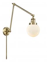 Innovations Lighting 238-AB-G201-6 - Beacon - 1 Light - 6 inch - Antique Brass -Adjustable Swing Arm