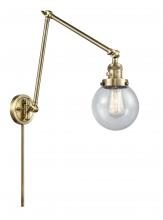 Innovations Lighting 238-AB-G204-6 - Beacon - 1 Light - 6 inch - Antique Brass -Adjustable Swing Arm