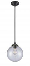 Innovations Lighting 284-1S-OB-G202-8 - Beacon - 1 Light - 8 inch - Oil Rubbed Bronze - Stem hung - Mini Pendant