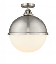 Innovations Lighting 288-1C-SN-HFS-121-SN - Hampden - 1 Light - 13 inch - Brushed Satin Nickel - Semi-Flush Mount