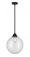 Innovations Lighting 288-1S-BK-G202-12 - Beacon - 1 Light - 12 inch - Matte Black - Cord hung - Mini Pendant