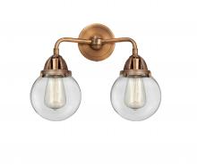 Innovations Lighting 288-2W-AC-G202-6 - Beacon - 2 Light - 14 inch - Antique Copper - Bath Vanity Light