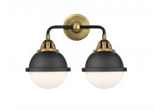 Innovations Lighting 288-2W-BAB-HFS-61-BK - Hampden - 2 Light - 15 inch - Black Antique Brass - Bath Vanity Light