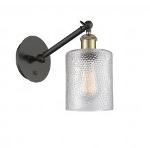 Innovations Lighting 317-1W-BAB-G112 - Cobbleskill - 1 Light - 5 inch - Black Antique Brass - Adjustable Sconce