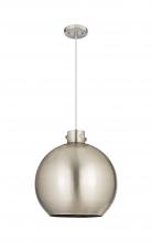 Innovations Lighting 410-1PL-SN-M410-18SN - Newton Sphere - 1 Light - 18 inch - Satin Nickel - Cord hung - Pendant