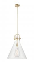 Innovations Lighting 410-1SL-CB-G411-16CL - Newton Cone - 1 Light - 16 inch - Champagne Bronze - Pendant