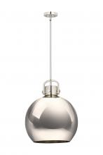 Innovations Lighting 410-1SL-PN-M410-16PN - Newton Sphere - 1 Light - 16 inch - Polished Nickel - Pendant