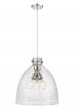 Innovations Lighting 410-3PL-PN-G412-18SDY - Newton Bell - 3 Light - 18 inch - Polished Nickel - Cord hung - Pendant