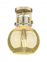 Innovations Lighting 411-1F-BB-G410-8ME - Newton Sphere - 1 Light - 8 inch - Brushed Brass - Semi-Flush Mount