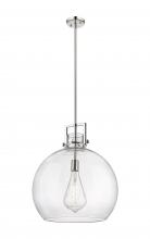 Innovations Lighting 411-1SL-PN-G410-18CL - Newton Sphere - 1 Light - 18 inch - Polished Nickel - Pendant