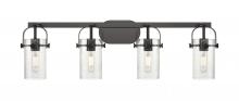 Innovations Lighting 423-4W-BK-G423-7SDY - Pilaster - 4 Light - 35 inch - Matte Black - Bath Vanity Light