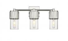  428-3W-PN-G428-7CL - Bolivar - 3 Light - 21 inch - Polished Nickel - Bath Vanity Light