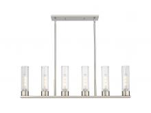  429-6I-SN-G429-8CL - Empire - 6 Light - 44 inch - Satin Nickel - Linear Pendant