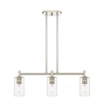 Innovations Lighting 434-3I-PN-G434-7CL - Crown Point - 3 Light - 31 inch - Polished Nickel - Island Light