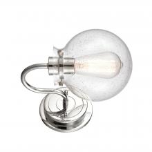 Innovations Lighting 437-1W-PC-SDY - Olivia - 1 Light - 6 inch - Polished Chrome - Bath Vanity Light