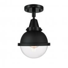 Innovations Lighting 447-1C-BK-HFS-62-BK-LED - Hampden - 1 Light - 7 inch - Matte Black - Flush Mount