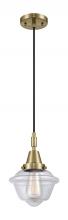Innovations Lighting 447-1P-AB-G532 - Oxford - 1 Light - 8 inch - Antique Brass - Mini Pendant
