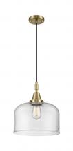 Innovations Lighting 447-1P-AB-G72-L - Bell - 1 Light - 12 inch - Antique Brass - Mini Pendant