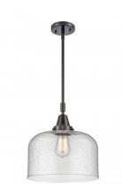 Innovations Lighting 447-1S-BK-G74-L - Bell - 1 Light - 12 inch - Matte Black - Mini Pendant