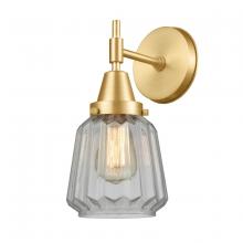 Innovations Lighting 447-1W-SG-G142 - Chatham - 1 Light - 7 inch - Satin Gold - Sconce