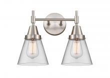 Innovations Lighting 447-2W-SN-G62 - Cone - 2 Light - 15 inch - Satin Nickel - Bath Vanity Light