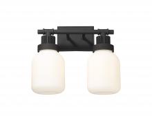 Innovations Lighting 472-2W-TBK-G472-6WH - Somers - 2 Light - 15 inch - Textured Black - Bath Vanity Light