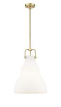 Innovations Lighting 494-1S-SG-G591-14 - Haverhill - 1 Light - 14 inch - Satin Gold - Stem hung - Pendant