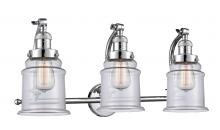 Innovations Lighting 515-3W-PC-G182 - Canton - 3 Light - 28 inch - Polished Chrome - Bath Vanity Light