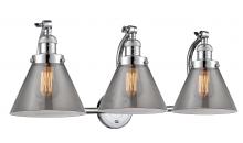 Innovations Lighting 515-3W-PC-G43 - Cone - 3 Light - 28 inch - Polished Chrome - Bath Vanity Light