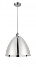 Innovations Lighting 516-1P-PC-MBD-16-PC - Bristol - 1 Light - 16 inch - Polished Chrome - Cord hung - Mini Pendant