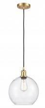 Innovations Lighting 516-1P-SG-G124-10 - Athens - 1 Light - 10 inch - Satin Gold - Cord hung - Mini Pendant