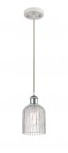 Innovations Lighting 516-1P-WPC-G559-5CL - Bridal Veil - 1 Light - 5 inch - White Polished Chrome - Cord hung - Mini Pendant