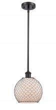 Innovations Lighting 516-1S-OB-G121-8CBK-LED - Farmhouse Chicken Wire - 1 Light - 8 inch - Oil Rubbed Bronze - Mini Pendant