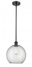 Innovations Lighting 516-1S-OB-G122-10CSN-LED - Farmhouse Chicken Wire - 1 Light - 10 inch - Oil Rubbed Bronze - Mini Pendant