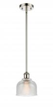  516-1S-PN-G412 - Dayton - 1 Light - 6 inch - Polished Nickel - Mini Pendant