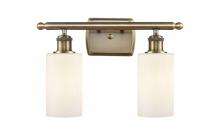 Innovations Lighting 516-2W-AB-G801 - Clymer - 2 Light - 14 inch - Antique Brass - Bath Vanity Light