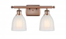 Innovations Lighting 516-2W-AC-G441 - Brookfield - 2 Light - 16 inch - Antique Copper - Bath Vanity Light