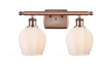 Innovations Lighting 516-2W-AC-G461-6 - Norfolk - 2 Light - 16 inch - Antique Copper - Bath Vanity Light