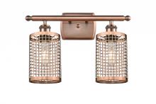 Innovations Lighting 516-2W-AC-M18-AC - Nestbrook - 2 Light - 15 inch - Antique Copper - Bath Vanity Light