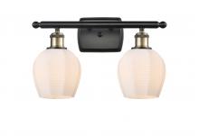 Innovations Lighting 516-2W-BAB-G461-6 - Norfolk - 2 Light - 16 inch - Black Antique Brass - Bath Vanity Light